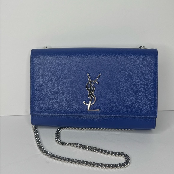 Yves Saint Laurent So Kate Medium Flash Blue Bag - Picture 1 of 10